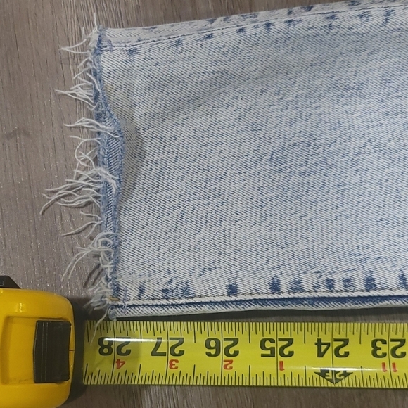 Free people "We the free" acid wash skinny jeans with fringe size 29 - Picture 6 of 7